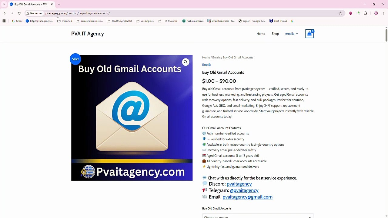 17 Best Places to Buy Old Gmail Accounts (PVA & Aged) in