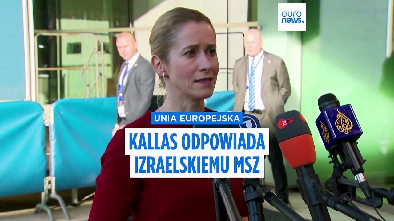 Kaja Kallas odpowiada na groźbę zerwania kontaktów przez szefa MSZ Izraela