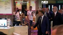 Μακρόν και Μόντι επισκέπτονται το ινδικό περίπτερο στη γαλλική VivaTech