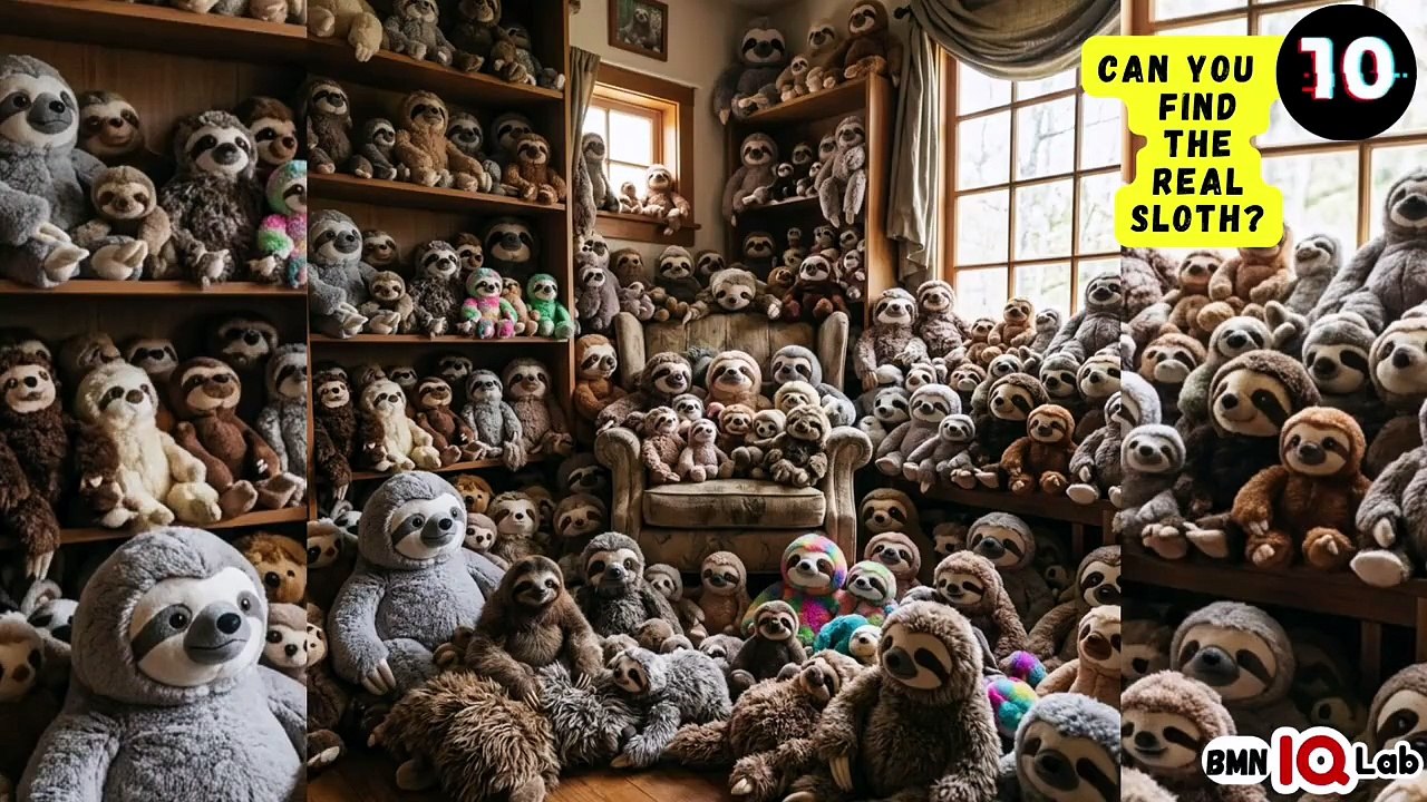 #YourEyesVsTheSloths 👀⚔️🦥 Can You Find the Real Sloth? 🦥