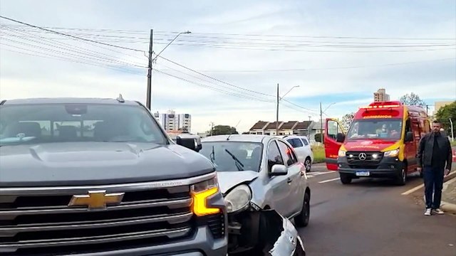 Mulher sofre ferimentos no rosto em acidente de trânsito no Coqueiral