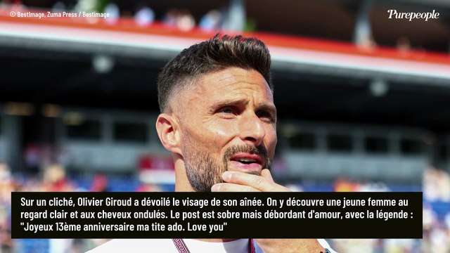 Olivier Giroud, papa : rare cliché pour les 13 ans de sa fille Jade, une petite ado qui a hérité des beaux yeux clairs du footballeur