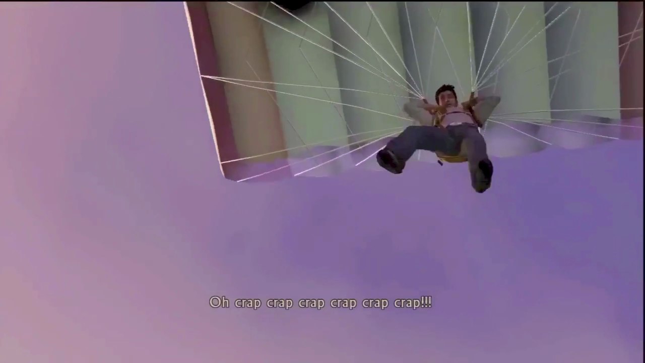 Uncharted Drakes Fortune - parachute out of a plane