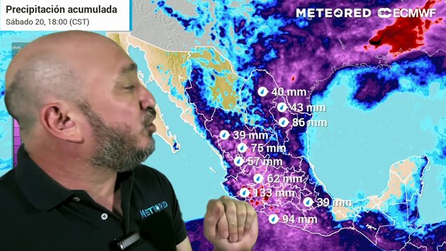 Tormentas, granizadas y posibles encharcamientos en México