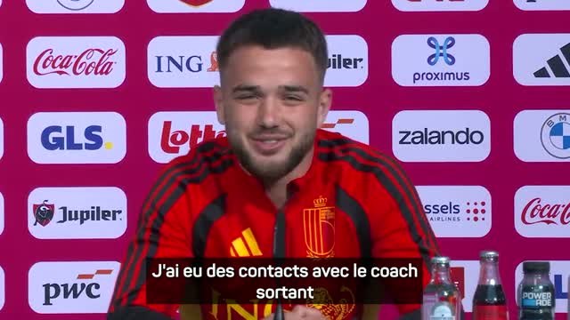 Belgique - Raskin : “Un transfert ? On a mis la vie de club en pause”