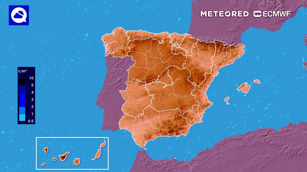Viernes con tormentas fuertes en España