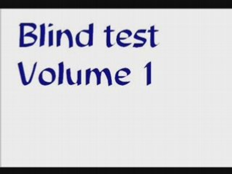 Blind test