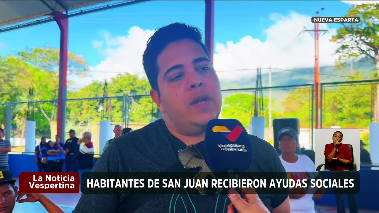 Gobernación de Nueva Esparta entregó ayudas sociales a los habitantes de San Juan