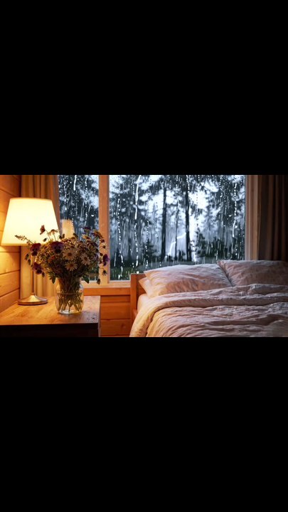 Heavy Rain on the Window & Distant Thunder Sounds | Deep Sleep in Minutes #rain #relax #deepsleep #trending #viral