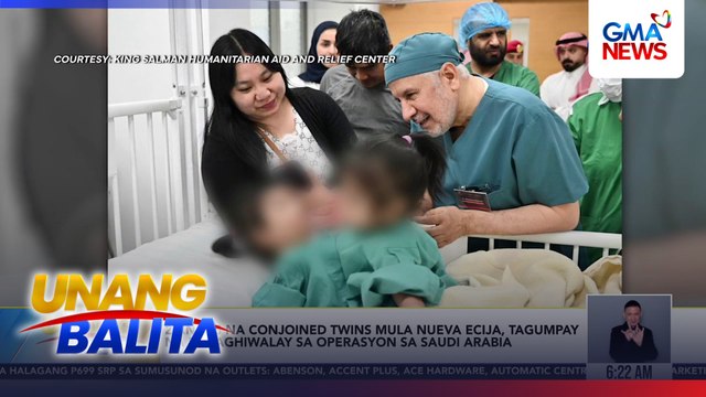 2-anyos na conjoined twins mula Nueva Ecija, tagumpay na napaghiwalay sa operasyon sa Saudi Arabia | Unang Balita