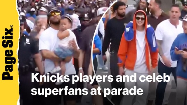 Knicks players and celebrity superfans arrive at parade: Jalen Brunson, Timothée Chalamet, Spike Lee, more