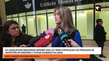 La Legislatura misionera aprobó una ley para fortalecer los procesos de adopción