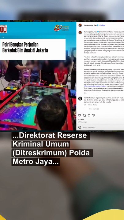 Arena Judi Jalan Riau Diabaikan, Polda Riau Malah Pamer Pengungkapan Kasus di Jakarta