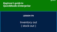 174 - Inventory out ( stock-out )
