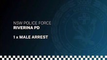 A man was arrested and charged with firearm and shoplifting offences in Wagga