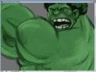 Hulk SMASH speed painting