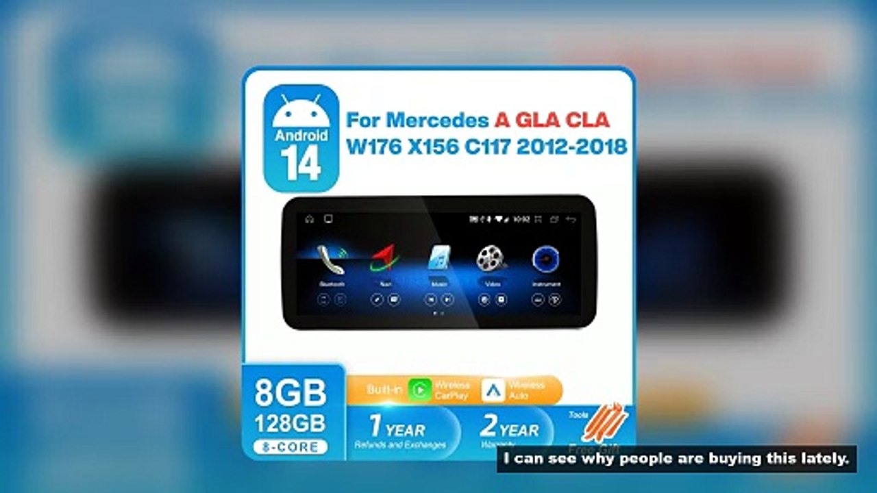 For Mercedes Benz CLA C117 2012-2018 Android 14 Auto Radio Carplay Screen A Class W176 GLA Clas X156