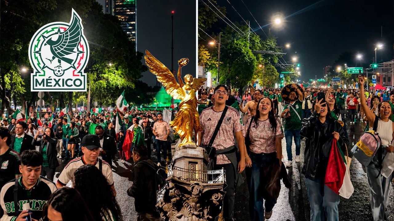 Mundial 2026: Aficionados llenan las calles rumbo al Ángel de la Independencia para celebrar la victoria de México