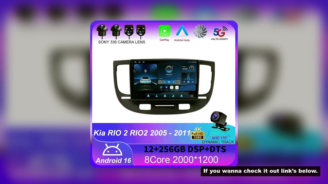 For Kia RIO 2 RIO2 2005 - 2011 Android 16 Bluetooth WIFI Car Radio Multimedia Video Player GPS No 2