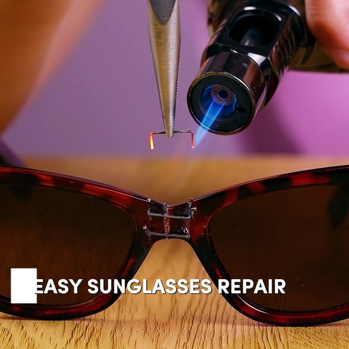 Easy sunglasses repair hack 🕶️