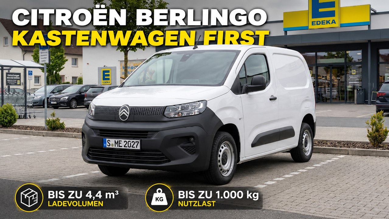 Citroën Berlingo Kastenwagen First: Praktischer Transporter 2026