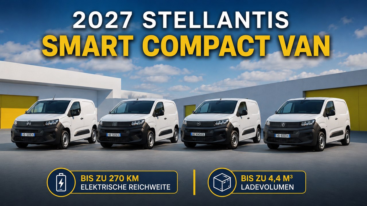 2027 Stellantis Smart Compact Van Weltpremiere | Günstiger Profi-Van