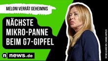 Nächste Mikro-Panne beim G7-Gipfel - Meloni verrät überraschendes Geheimnis
