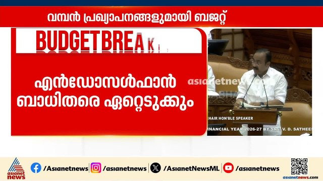 എൻഡോസൾഫാൻ ദുരിത ബാധിതര്‍ക്ക് അര്‍ഹമായ എല്ല സഹായവും നൽകും | Kerala Budget 2026