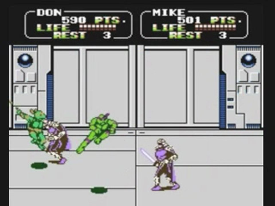 Longplay - Teenage Mutant Ninja Turtles 2 (NES)