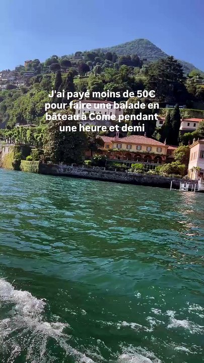 🇮🇹 J'ai payé moins de 50€ pour faire une balade en bâteau à Côme pendant 1 heure et demi, et .mp4
