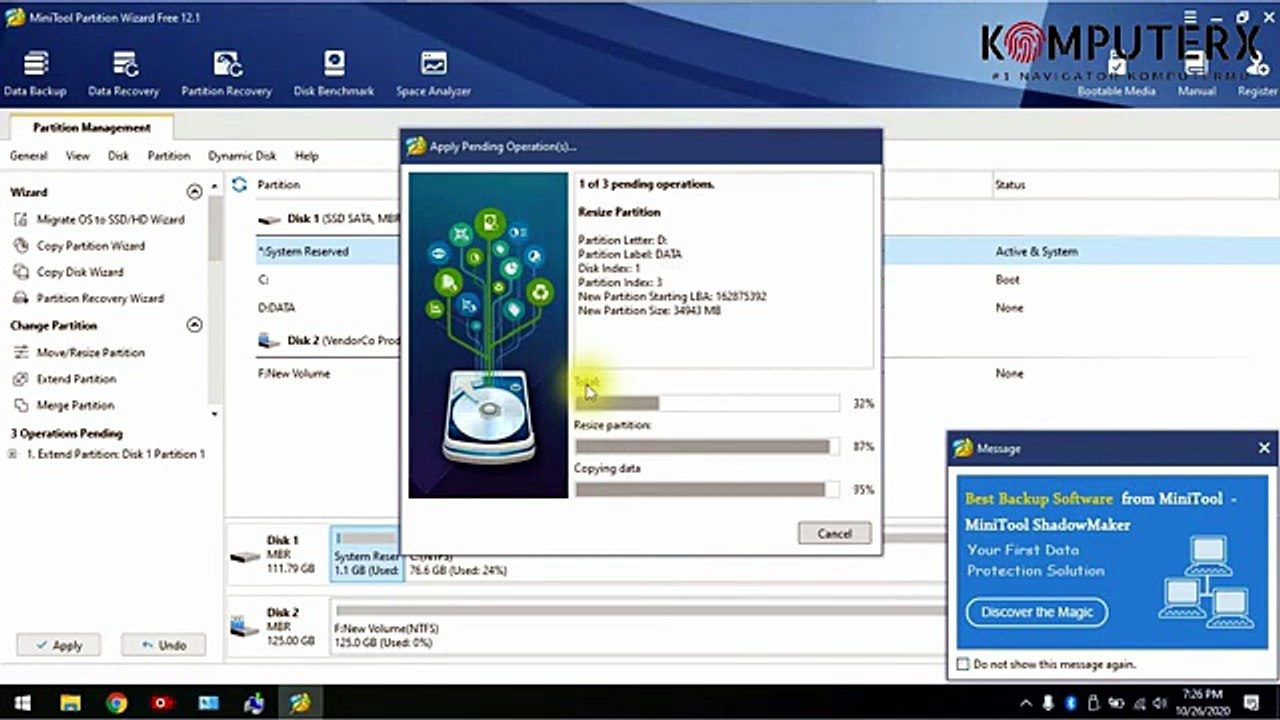 CARA MENGATASI ERROR CODE 0x80780119 SHADOW COPY SAAT BACKUP SISTEM