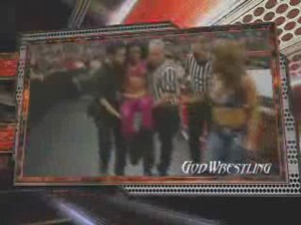 Melina receives help after her match 06/23/08