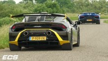 Supercars Accelerating ! Aventador SVJ, LOUD 992 GT3, Huracan STO, F12, R8 V10