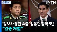 '정보사 명단 유출' 김용현 징역 3년..."엄중 처벌 불가피" / YTN
