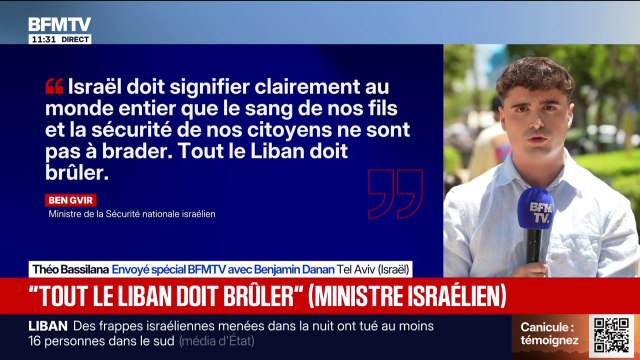 Guerre au Moyen-Orient: un ministre israélien dit que tout le Liban doit brûler après la mort de quatre soldats, 18 morts côté libanais