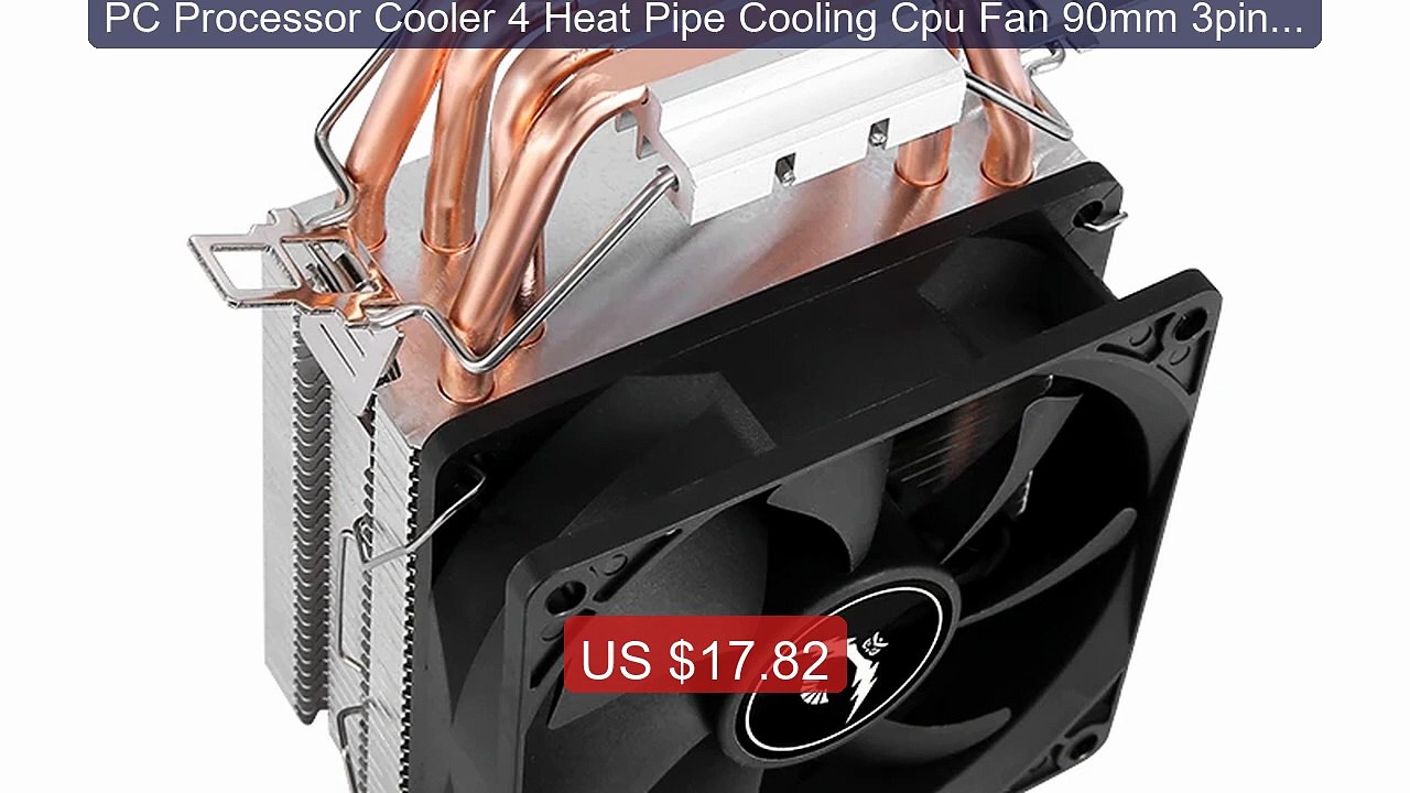PC Processor Cooler 4 Heat Pipe Cooling Cpu Fan 90mm 3pin 4pi... -- Amazing Value 2026 | Must Have!