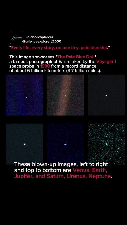 A Speck in the Cosmos_ Earth's 'Pale Blue Dot' Portrait (Voyager 1)