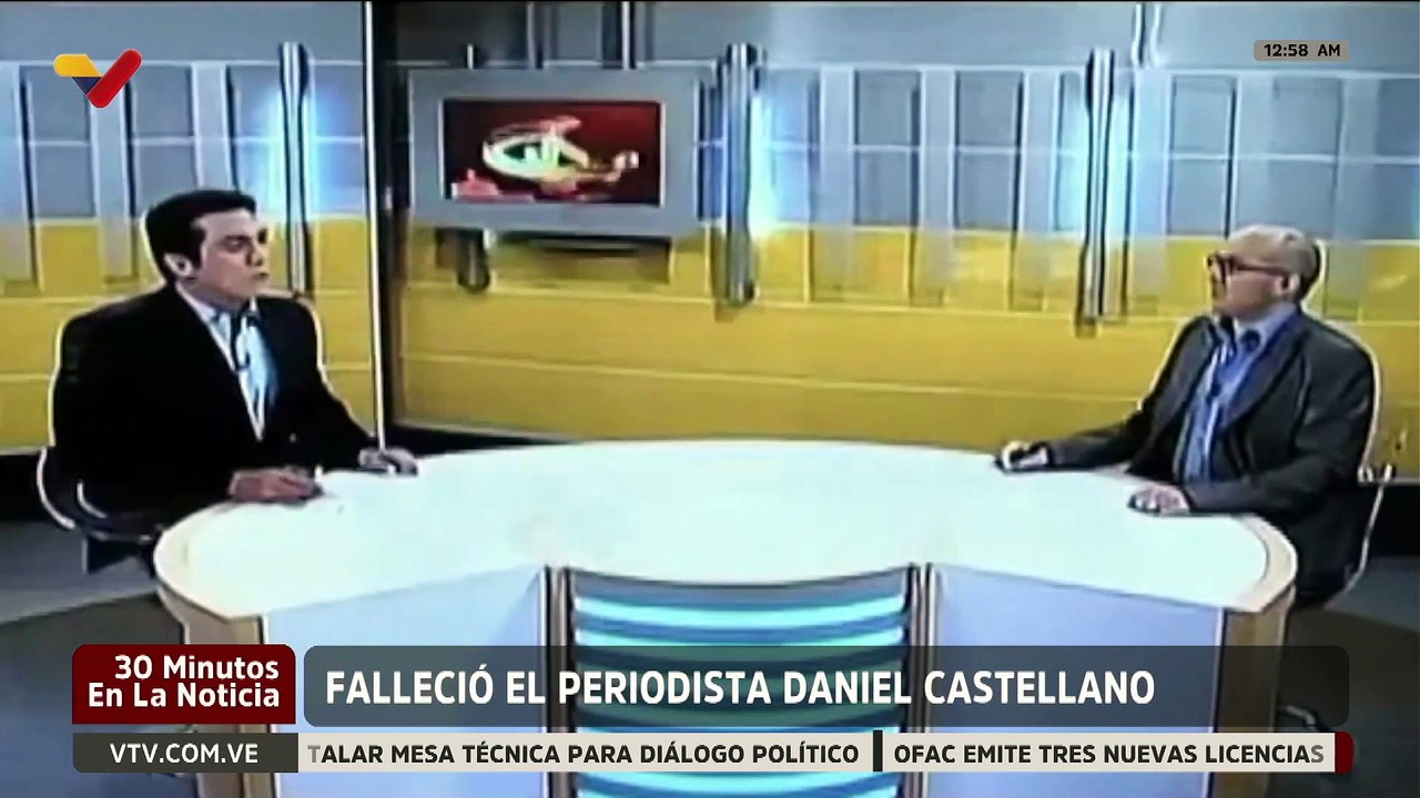 Periodista Daniel Alirio Castellano destacó por su trayectoria en el periodismo de opinión nacional
