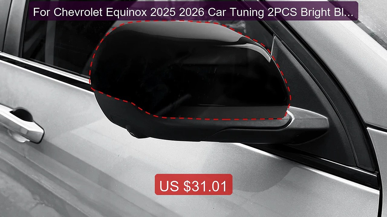 For Chevrolet Equinox 2025 2026 Car Tuning 2PCS Bright Black E... -- Best Buy 2026 | Great Quality!
