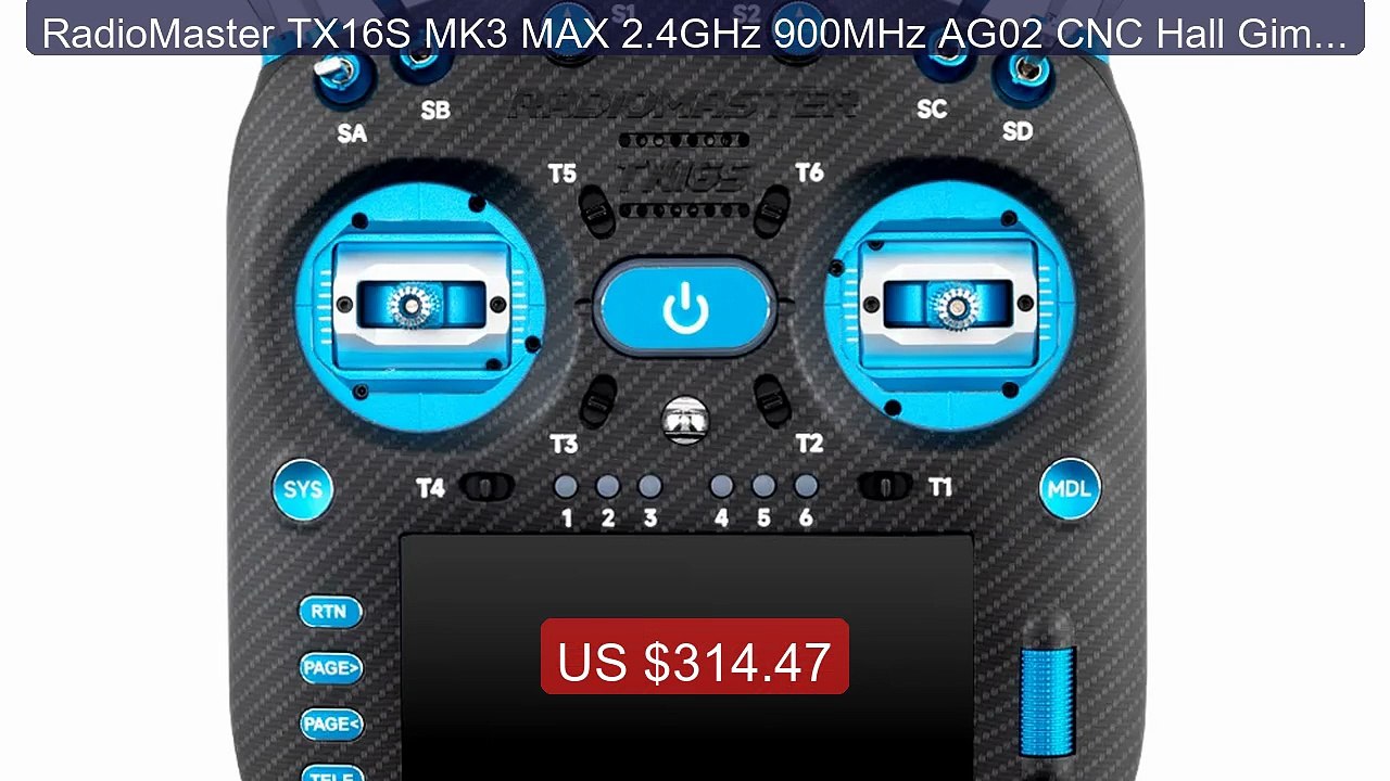 RadioMaster TX16S MK3 MAX 2.4GHz 900MHz AG02 CNC Hall Gimbal 5... -- Best Buy 2026 | Great Quality!