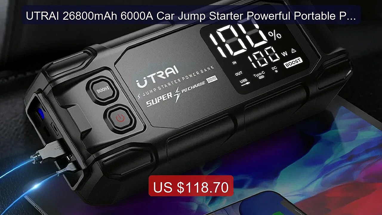 UTRAI 26800mAh 6000A Car Jump Starter Powerful Portable Power ... -- Hot Deal 2026 | Limited Offer!