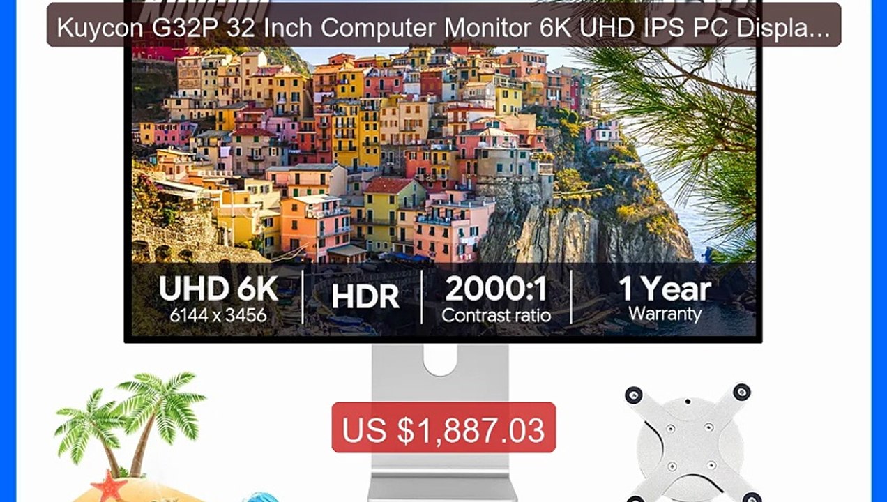 Kuycon G32P 32 Inch Computer Monitor 6K UHD IPS PC Display 500 Nits... -- Top Rated 2026 | Buy Now!