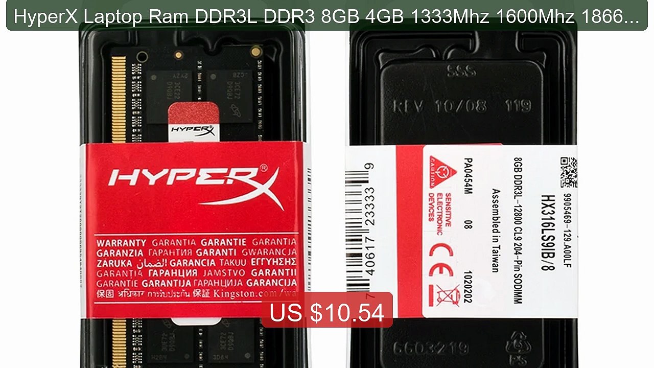 HyperX Laptop Ram DDR3L DDR3 8GB 4GB 1333Mhz 1600Mhz 1866Mhz SODIMM... -- Top Rated 2026 | Buy Now!