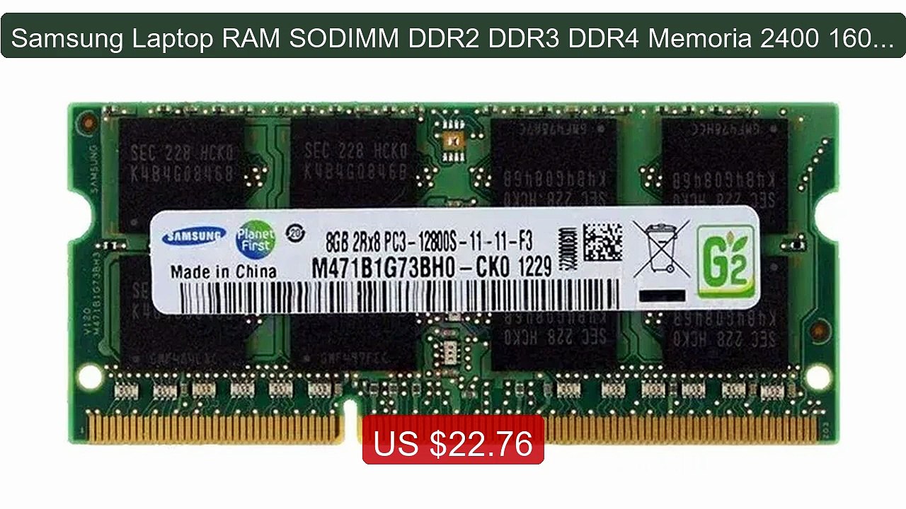 Samsung Laptop RAM SODIMM DDR2 DDR3 DDR4 Memoria 2400 1600 133... -- Best Buy 2026 | Great Quality!