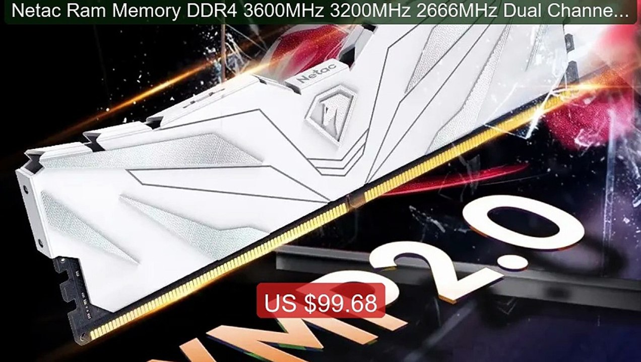 Netac Ram Memory DDR4 3600MHz 3200MHz 2666MHz Dual Channel DD... -- Amazing Value 2026 | Must Have!