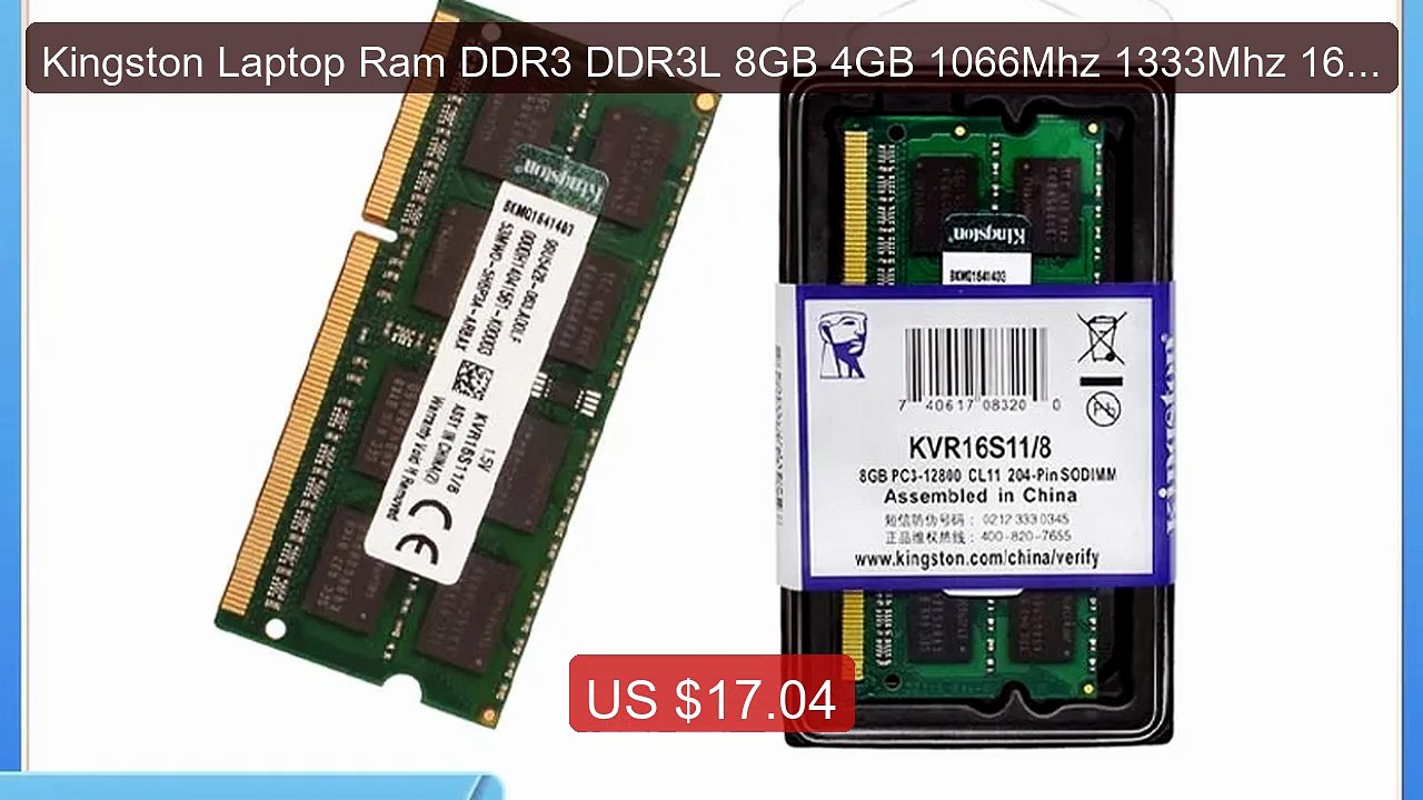 Kingston Laptop Ram DDR3 DDR3L 8GB 4GB 1066Mhz 1333Mhz 1600Mhz... -- Hot Deal 2026 | Limited Offer!