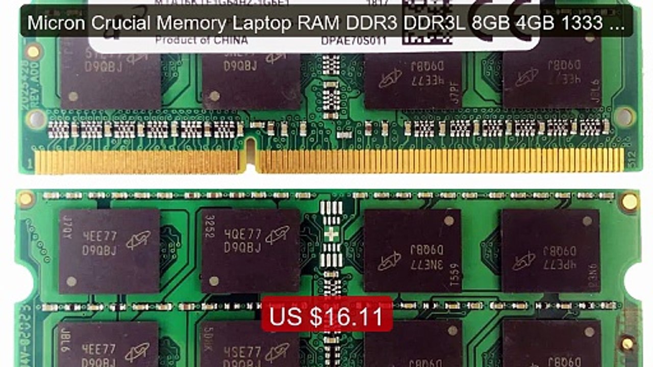 Micron Crucial Memory Laptop RAM DDR3 DDR3L 8GB 4GB 1333 1866... -- Amazing Value 2026 | Must Have!