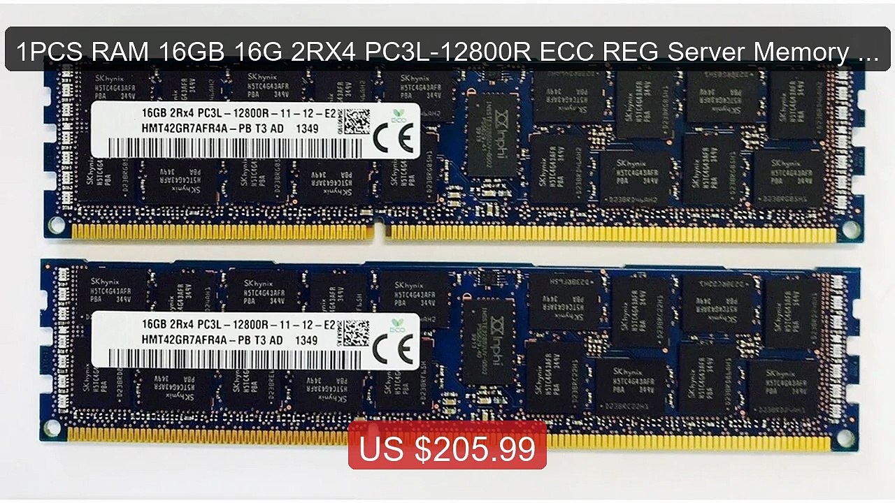 1PCS RAM 16GB 16G 2RX4 PC3L-12800R ECC REG Server Memory HMT4... -- Amazing Value 2026 | Must Have!