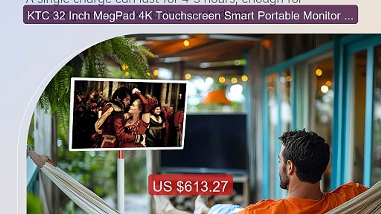 KTC 32 Inch MegPad 4K Touchscreen Smart Portable Monitor with... -- Amazing Value 2026 | Must Have!