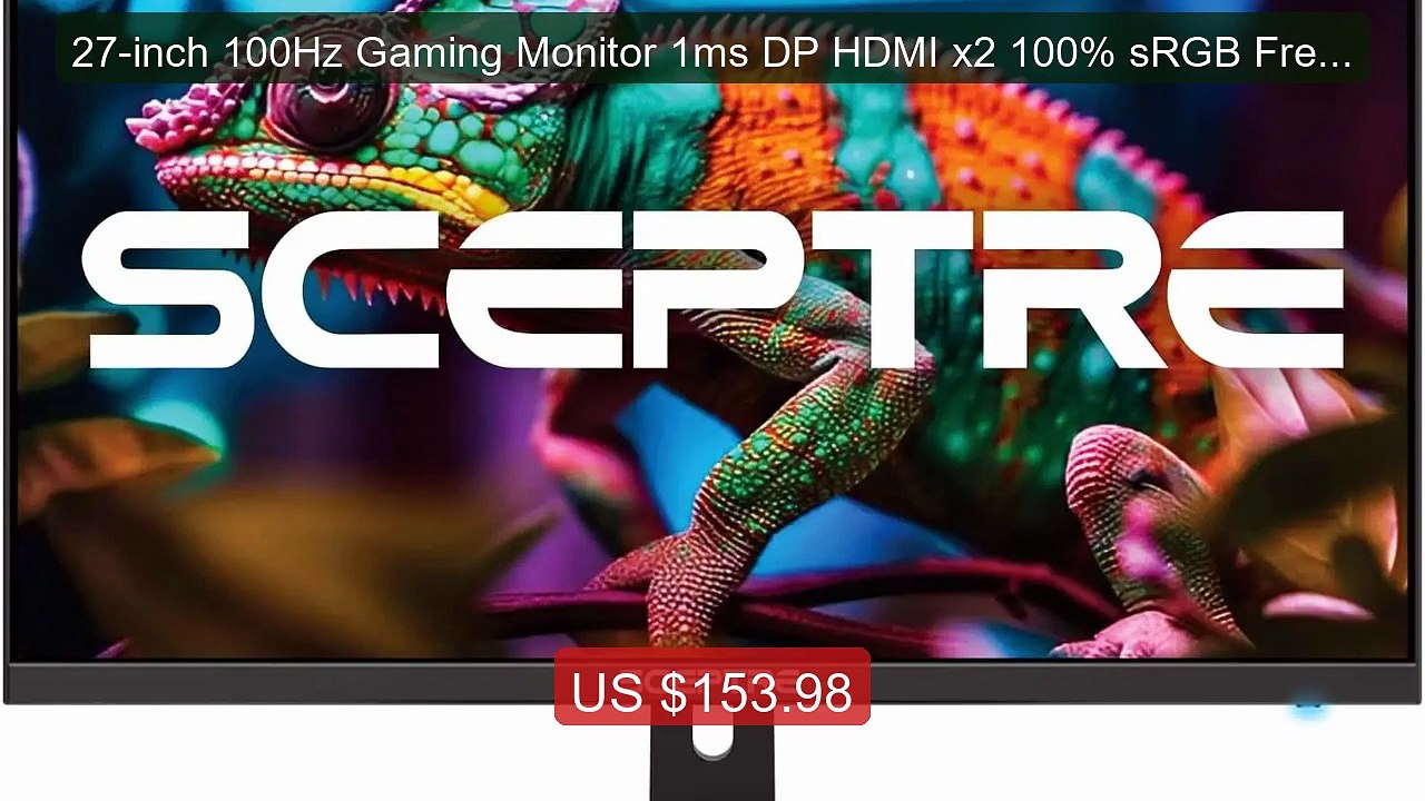 27-inch 100Hz Gaming Monitor 1ms DP HDMI x2 100% sRGB FreeSync Spea... -- Top Rated 2026 | Buy Now!